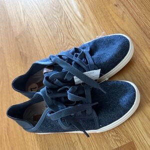 OLUKAI Pehuea Li Hulu Blue Soft Heathered Wool Convertible Caual Shoes Sz 7